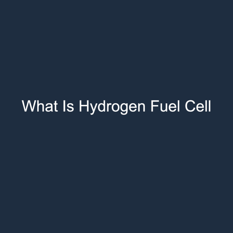 what is hydrogen fuel cell